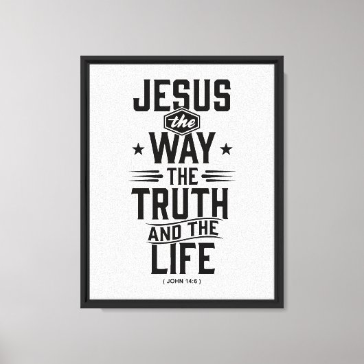 Johannes 14:6 canvas afdruk (Voorkant)