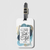 Johannes 14:6 Ik ben de Weg Waarheid Leven Christe Bagagelabel (Voorkant (verticaal))