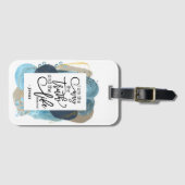 Johannes 14:6 Ik ben de Weg Waarheid Leven Christe Bagagelabel (Voorkant (horizontaal))