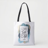 Johannes 14:6 Ik ben de Weg Waarheid Leven Christe Tote Bag (Voorkant)