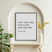 Johannes 14:6 – Minimalistische Bijbeltekst Poster