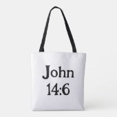 Johannes 14:6 tote bag (Achterkant)