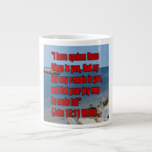 Johannes 15:11 WEBU Mug Grote Koffiekop