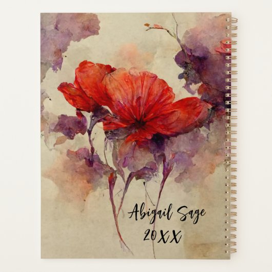 Johannes 15:12 Liefde Een Andere Bijbel Verse Rode Planner (Achterkant)