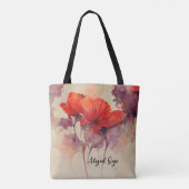 Johannes 15:12 Liefde Een Andere Bijbel Verse Rode Tote Bag (Achterkant)