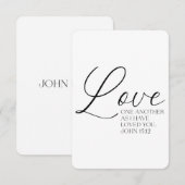 Johannes 15:12 Schrift Geheugen Kaart (Voorkant / Achterkant)