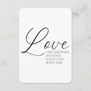 Johannes 15:12 Schrift Geheugen Kaart