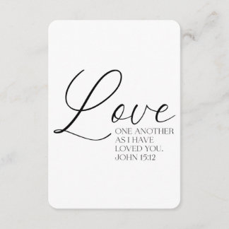Johannes 15:12 Schrift Geheugen Kaart