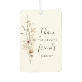 Johannes 15:15 Ik heb u vrienden genoemd Bijbelver Luchtverfrisser (Voorkant)