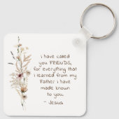 Johannes 15:15 Ik heb u vrienden genoemd Bijbelver Sleutelhanger (Achterkant)