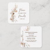 Johannes 15:15 Ik heb u vrienden genoemd Bijbelver Vierkante Visitekaartje (Voorkant / Achterkant)