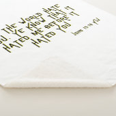 Johannes 15:18 KJV Bijbel Schrift Verse Sherpa Deken (3/4)