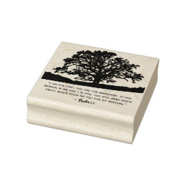 Johannes 15:5 Heilige Boom des Levens Rubberstempel