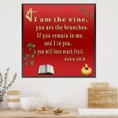 Johannes 15:5 poster (Keuken)