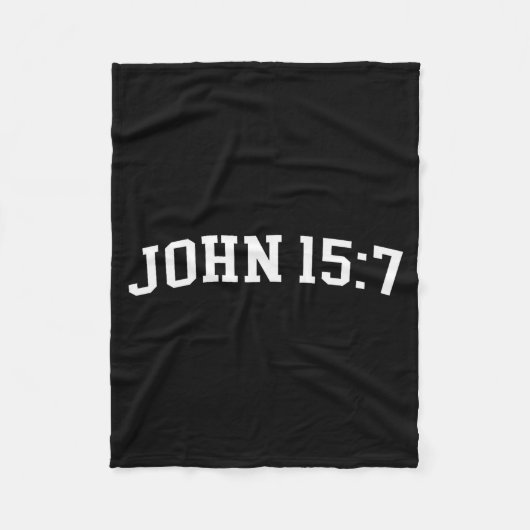 Johannes 15 7 fleece deken (Voorkant)