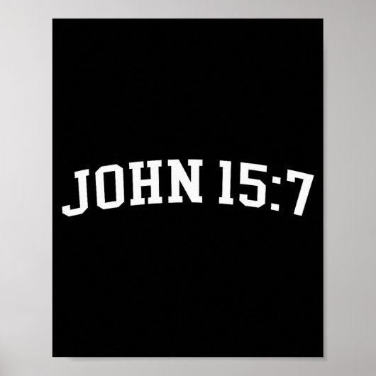 Johannes 15 7 poster (Voorkant)
