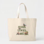 Johannes 15:9 Heb God lief Grote Tote Bag (Voorkant)