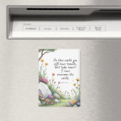 Johannes 16:33 Bijbelvers Afbeelding Poster Magneet (Insitu (Vaatwasser))