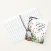 Johannes 16:33 Bijbelvers Afbeelding Poster Notitieboek (Binnen)