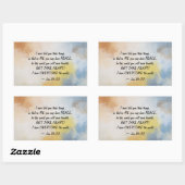 Johannes 16:33 Ik heb de wereld OVERWONNEN Rechthoekige Sticker (Vel)