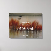Johannes 16:33 Ik heb Overwonnen Bijbelvers Christ Canvas Afdruk (Voorkant)