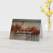 Johannes 16:33 Ik heb Overwonnen Bijbelvers Christ Kaart (Gele Bloem)