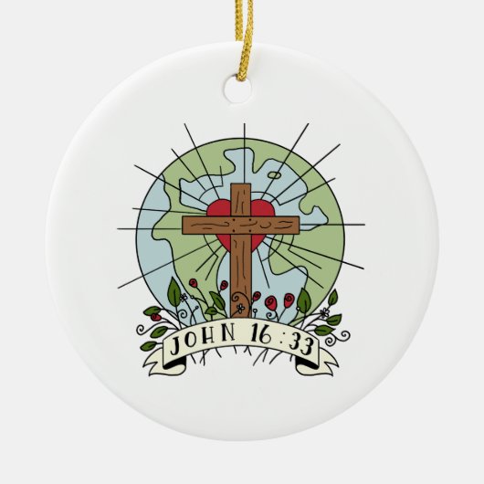 Johannes 16:33 Kerst 2024 ornament (Voorkant)