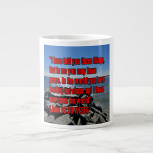 Johannes 16:33 WEBU Mug Grote Koffiekop