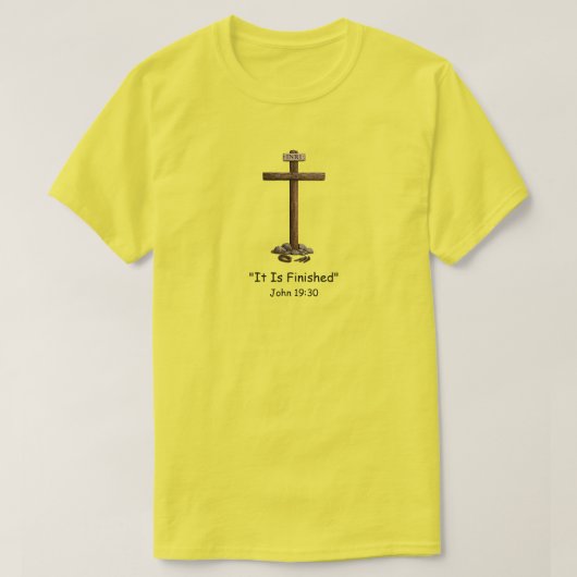 "Johannes 19:30" (1) T-Shirt (Design voorkant)