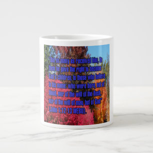 Johannes 1:12-13 WEBU Mug Grote Koffiekop