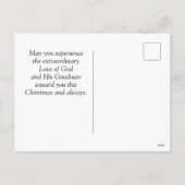 Johannes 1:14 Het Woord Werd Vlees, Bijbelvers Feestdagenkaart (Achterkant)