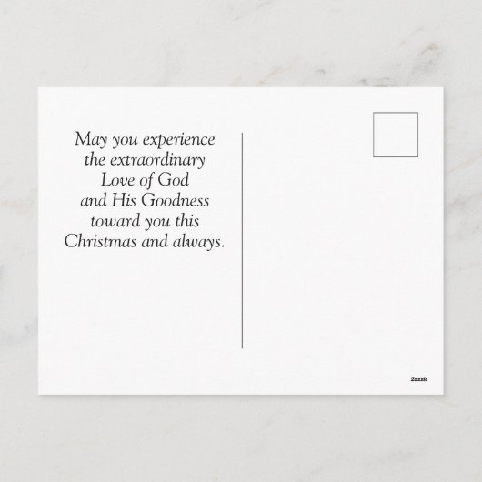 Johannes 1:14 Het Woord Werd Vlees, Bijbelvers Feestdagenkaart (Achterkant)