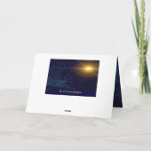 Johannes 1:14 Het Woord werd Vleselijke Kerstbijbe Feestdagen Kaart (Achterkant)