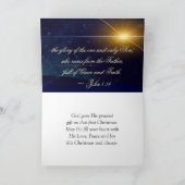 Johannes 1:14 Het Woord werd Vleselijke Kerstbijbe Feestdagen Kaart (Binnen)