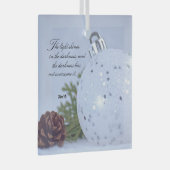 Johannes 1:5 Het lichte kerstglas Ornament (Voorkant Rechts)