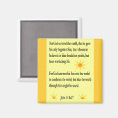 Johannes 3:16-17 magneet (Voorkant / Achterkant)