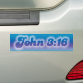 Johannes 3:16 3 bumpersticker (Op auto)