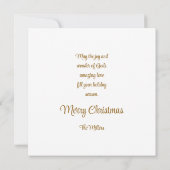 Johannes 3:16 Aangepaste tekst Elegante gouden Ker (Achterkant)