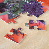 Johannes 3:16 Aangepaste tekst | Red Poppy Origine Legpuzzel (Zijkant)