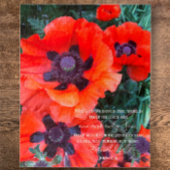 Johannes 3:16 Aangepaste tekst | Red Poppy Origine Legpuzzel