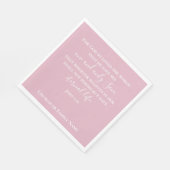 Johannes 3:16 | Aangepaste tekst Roze Christelijk  Servet (Hoek)