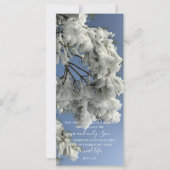 Johannes 3:16 Aangepaste tekst | Sneeuw Natuur ori (Voorkant)