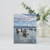 Johannes 3:16 Aangepaste tekst | Swiss Lake origin Briefkaart (Staand voorkant)