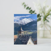 Johannes 3:16 Aangepaste tekst | Zwitserse Alpen O Briefkaart (Staand voorkant)