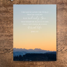 Johannes 3:16 Aangepaste tekst | Zwitserse Alpen O