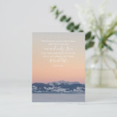 Johannes 3:16 Aangepaste tekst | Zwitserse Alpen O Briefkaart (Staand voorkant)