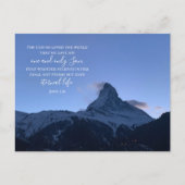 Johannes 3:16 Aangepaste tekst | Zwitserse Alpen O Briefkaart (Voorkant)