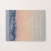 Johannes 3:16 Aangepaste tekst | Zwitserse Alpen O Legpuzzel (Horizontaal)