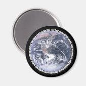 Johannes 3:16-Aarde Christelijke Magneet (Voorkant / Achterkant)