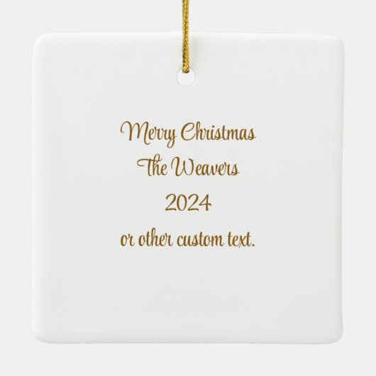 Johannes 3:16 Bijbelse Schrift gepersonaliseerde K Keramisch Ornament (Achterkant)